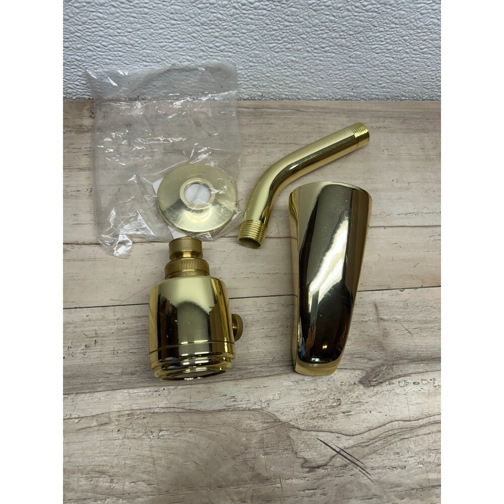 Delta Golden Tone Polished Solid Brass Bathroom Shower Tub Set